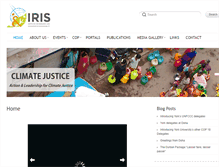 Tablet Screenshot of climatejustice.irisyorku.ca